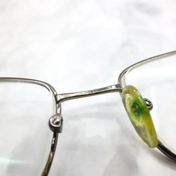 PRADA VPR51L 1BI-1O1 Eyeglasses Gold Brown Rectangular Full Rim Frames 52-18-135